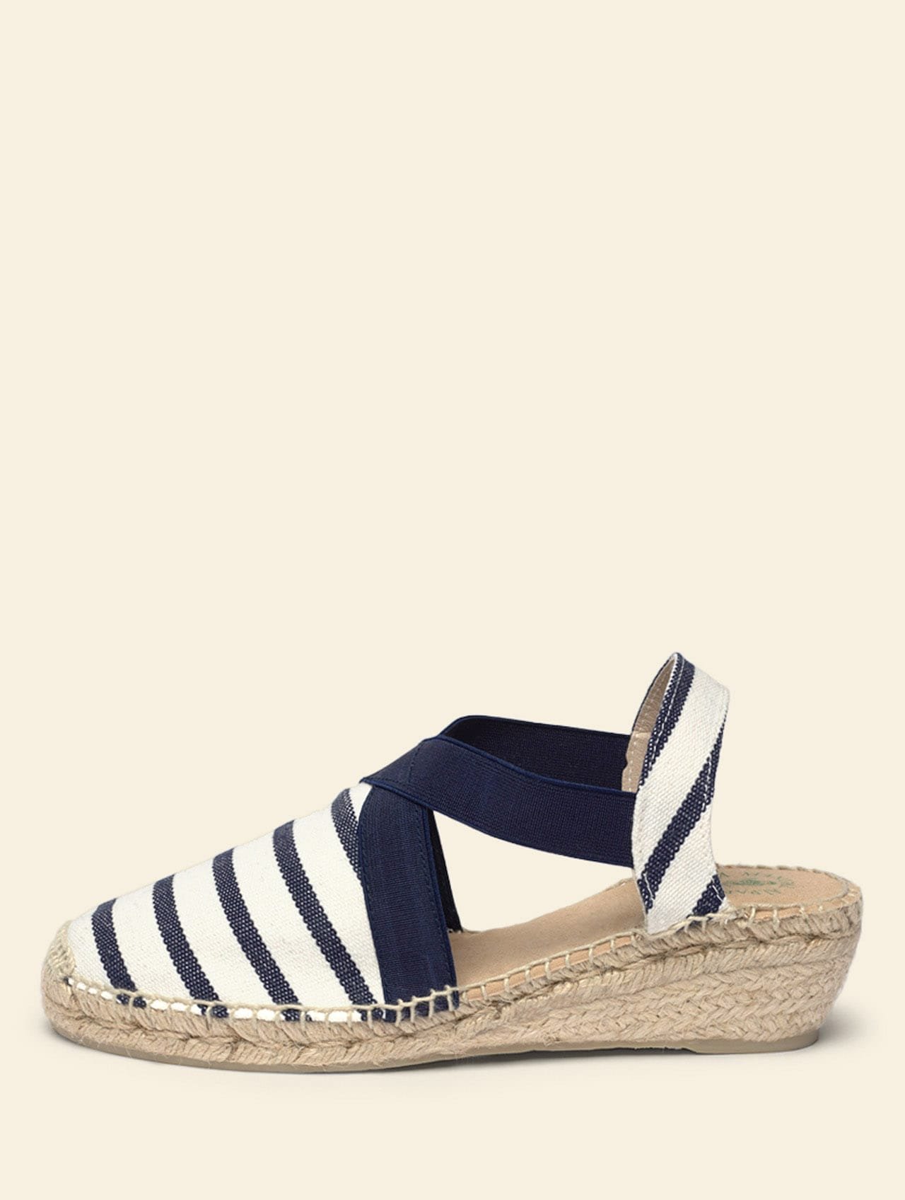 LMA_woman-barceloneta-rayas-3 Women's Espadrille Wedge Elastic Bands Barceloneta - Image 1