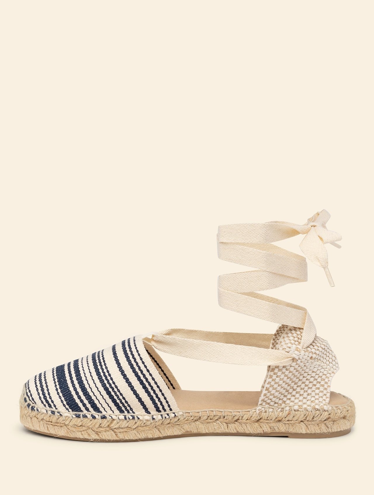 Alpargata para mujer Valenciana Plana | La Manual Alpargatera, Barcelona Aklpargata plana para mujer modelo Valenciana